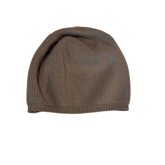 Athleta Beige Kinetic Wool Blend Knit Beanie One Size - Picture 3 of 7